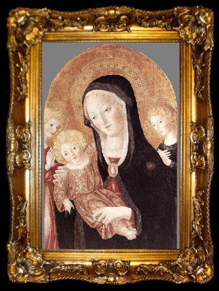 framed  Francesco di Giorgio Martini Madonna and Child with Two Angels, ta009-2